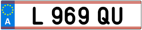Trailer License Plate